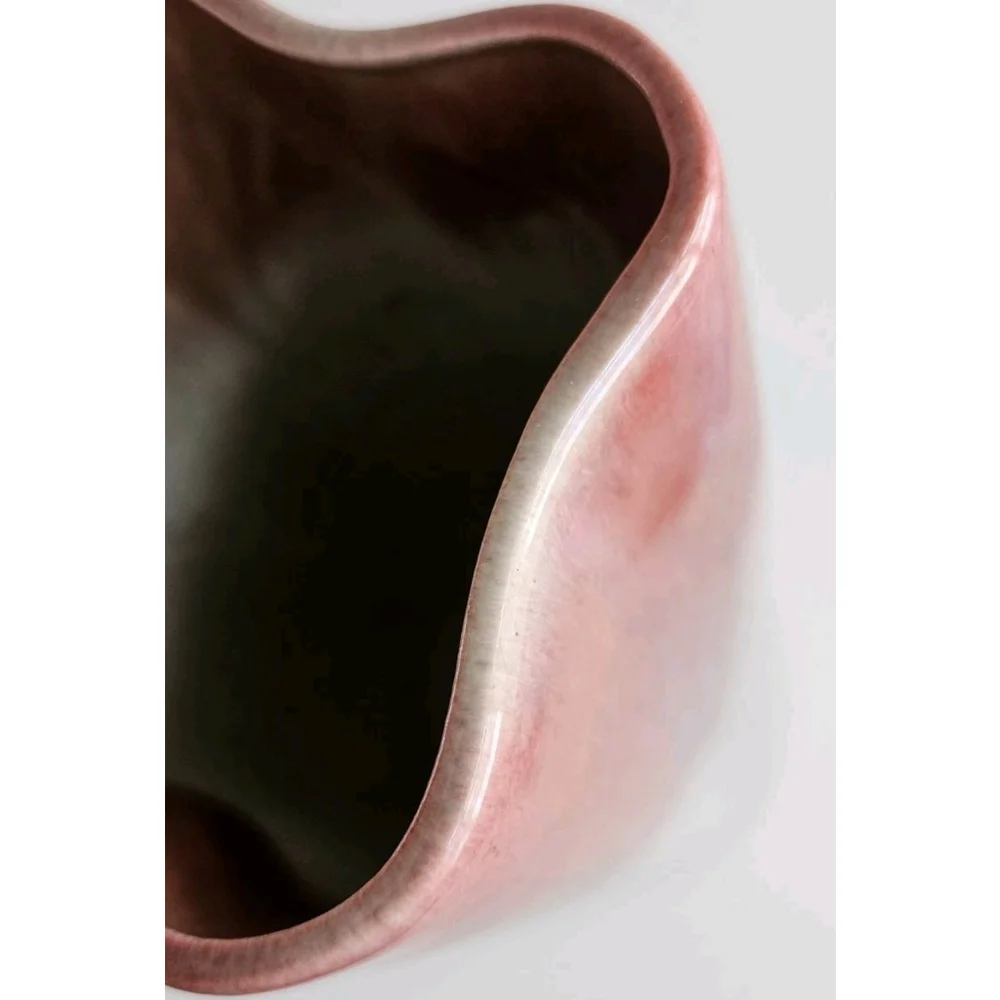 West Coast Pottery Vase #852 | Tall Ombre Drip Glaze | Mid-Century Modern